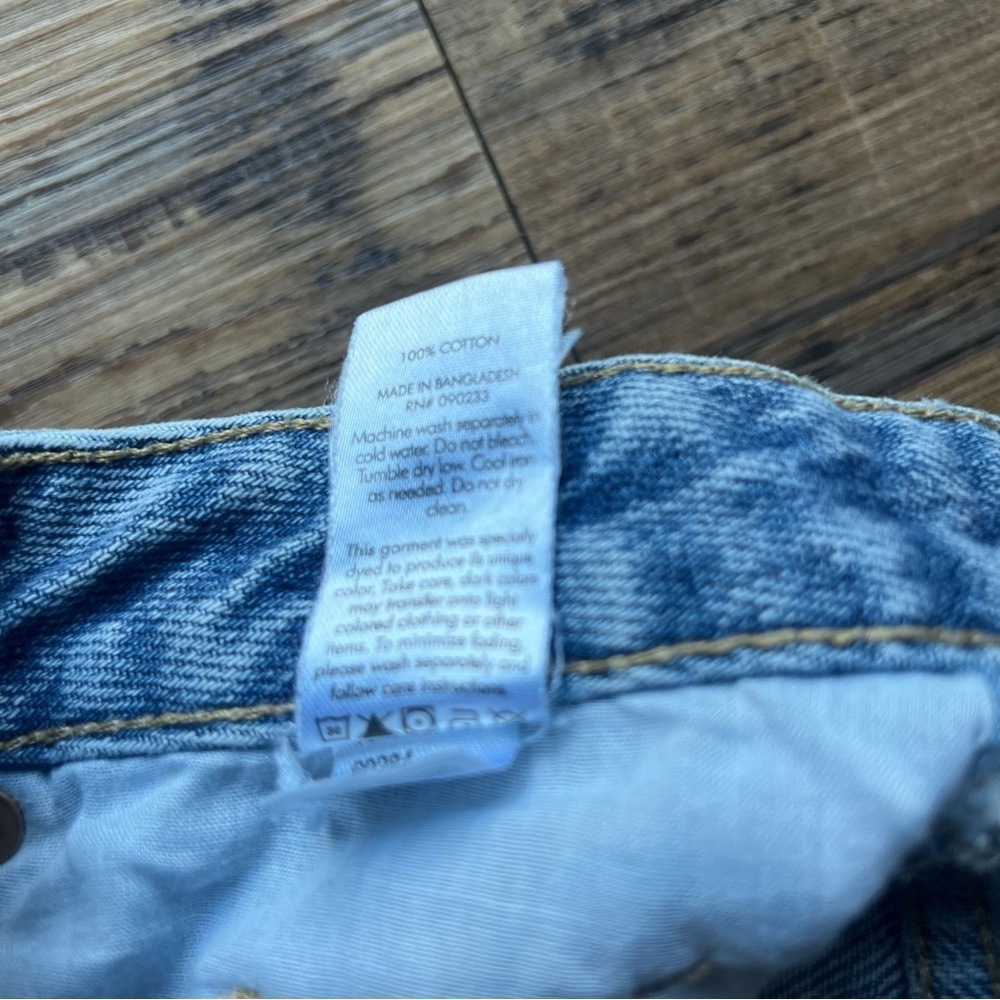 Pacsun Womens 90’s Boyfriend Denim Ripped Distressed Jeans Sz 24 Light Wash Blue - Picture 10 of 12